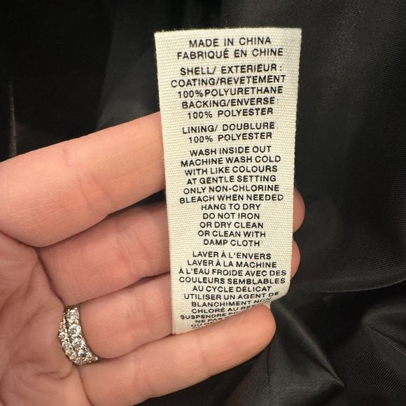 Avec Les Filles (NWOT) - Black Vegan Leather Longline Blazer - Women's XL - Picture 8 of 9